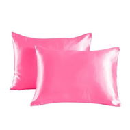 Detailed information about the product Satin Pillowcase Set of 2 Silk Pillow Cases for Hair and Skin Satin Pillow Covers 2 Pack with Envelope Closure (51*66cm Deep Pink)