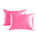 Satin Pillowcase Set of 2 Silk Pillow Cases for Hair and Skin Satin Pillow Covers 2 Pack with Envelope Closure (51*66cm Deep Pink). Available at Crazy Sales for $14.99