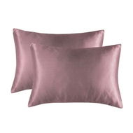 Detailed information about the product Satin Pillowcase Set Of 2 Silk Pillowcases For Hair And Skin Satin Pillow Covers 2 Pack With Envelope Closure (51*66cm Rosewood)