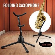 Detailed information about the product Saxophone Stand Tubular Construction Adjustable Folding Sax Rack Music Instrument Metal Black