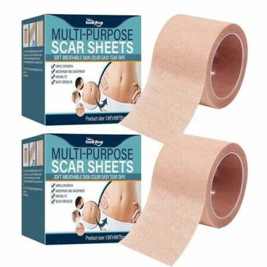 Scar Tattoo Cover Up Tape 2 Boxes Skin Tone Concealer Stickers Invisible Waterproof 5cm x 500cm Patch Body Makeup