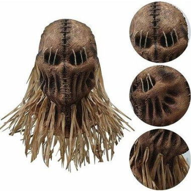 Scarecrow Mask Scary Burlap Sack Clown Zombie Mask Halloween Carnival Costume Cosplay Props