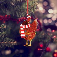 Detailed information about the product Scarf Chicken Ornaments Christmas Decoration And Hangs D