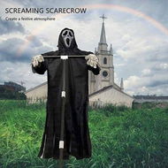 Detailed information about the product Scream Scare Crow Halloween Scarecrow Scarecrow Hanging Scary Screaming Scarecrow Decoration Outside The Courtyard