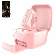 Detailed information about the product Scrolling Ring with Phone Holder,Phone Ebook APP Page Turn(Not for Kindle Device),Bluetooth Phone Remote for Camera Selfie,Video Record Music Control-Pink