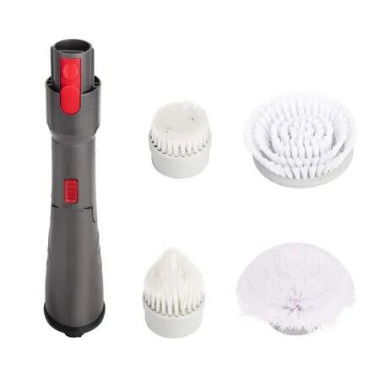 Scrubber Brush Head for Dyson V7 V8 V10 V11 Vacuum Cleaner, 4 Replaceable Rotating Brush Heads for Cleaning Tub, Tile, Floor, Sink, Wall, Window