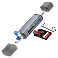 Detailed information about the product SD Card Reader, 3 in 1 Memory Card Reader, Multi-functional, Data Transfer, Type-C, Micro USB, USB, SD, USB Camera Adapter, 0TG Function, Converter