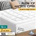 S.E. Mattress Topper Bamboo White Pillowtop Protector Cover Pad Queen 7cm. Available at Crazy Sales for $69.95