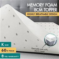 Detailed information about the product S.E. Memory Foam Topper Ventilated Mattress Bed Bamboo Cover Underlay 8 Cm King.