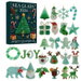 Sea Glass 2026 Advent Calendar, 24 Pcs 2D Flat Acrylic Christmas Ornaments, Xmas Tree Hanging Decor Countdown Gift. Available at Crazy Sales for $18.99