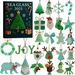 Sea Glass Advent Calendar 24DAYS Christmas TREE Collectable Advent Calendar Blind Box 2D Flat Acrylic Ornament Countdown Christmas Girls Gift. Available at Crazy Sales for $29.99