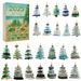 Sea Glass Christmas Tree Advent Calendar,24 Day Christmas Countdown Calendar with 24 2D Sea Glass Christmas Trees Pendant For Christmas Decoration. Available at Crazy Sales for $14.99