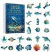 Sea Glass Marine Life Christmas Advent Calendar,24 Days Christmas Countdown Calendar,with 24 Ocean Animals Decoration,For Ocean Lovers,Kids Collectors. Available at Crazy Sales for $14.99