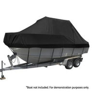 Detailed information about the product Seamanship Boat Cover 19-21ft Trailerable Jumbo Marine Grade Heavy Duty Black