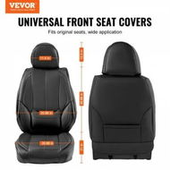 Detailed information about the product Seat Covers, Universal Car Seat Covers Front Seats, 6pcs Faux Leather Seat Cover, Full Enclosed Design, Detachable Headrest and Airbag Compatible, for Most Cars SUVs and Trucks Black