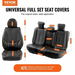 Seat Covers, Universal Car Seat Covers Full Set Seats, Front and Rear Seat, 13pcs Faux Leather Seat Cover, Full Enclosed Design, Detachable Headrest and Airbag Compatible, for Most Car SUV Truck. Available at Crazy Sales for $209.95