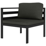 Detailed information about the product Sectional Corner Sofa 1 Pc With Cushions Aluminium Anthracite