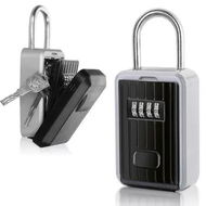 Detailed information about the product Secure Your Keys - Outdoor Key Lock Box with 4-Digit Resettable Combination for Convenient and Safe Key Storage