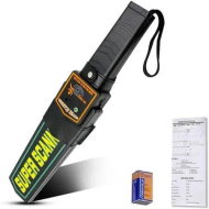 Detailed information about the product Security Wand Handheld Metal Detector Portable Scanner With Adjustable Sensitivity Sound Vibration Alarm
