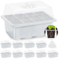 Detailed information about the product Seed Starter Tray Seed Starter Kit With Humidity Dome (120 Cells Total Tray) Seed Starting Trays Plant Starter Kit And Base Mini Greenhouse Germination Kit For Seeds Growing Starting (10 Pack White)