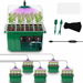 Self-Watering Seed Starter Tray - Kit with Grow Light and Humidity Dome,6-Pack 72-Cell Plant Seedling Tray,Reusable Plastic Germination Trays. Available at Crazy Sales for $29.99