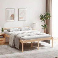 Detailed information about the product Senior Bed 135x190 cm Solid Wood Pine