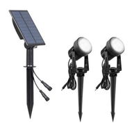 Detailed information about the product Set of 1 6000K White Light Solar Spotlights 2 in 1 with IP65 Waterproof Adjustable Lighting for Outdoor Garden Backyard Driveway Patio