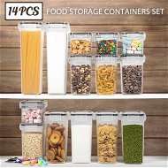 Detailed information about the product Set Of 14 Flour And Sugar Canisters For Pantry Storage And Organization