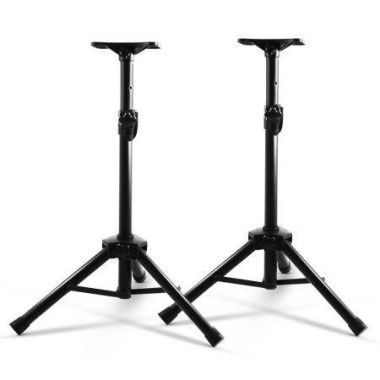 Set Of 2 Adjustable 120CM Speaker Stand - Black