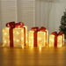 Set of 3 Christmas Light Gift Boxes Decorations LED Light Up AAA Battery Power Tree Ornament Indoor Outdoor Holiday Party Home Yard Size 15CM 20CM 25CM. Available at Crazy Sales for $54.11