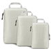 Set of 3 Compression Packing Cubes Super Thin and Sturdy Nylon Expandable Packing Organizer for Travel Accessories Luggage Suitcase (Beige). Available at Crazy Sales for $19.95