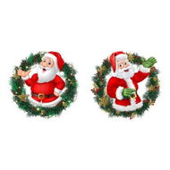 Detailed information about the product Set of 4 Christmas Door Stickers Santa Claus for Holiday Home Refrigerator Garage Wall and Window Decoration