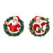 Set of 4 Christmas Door Stickers Santa Claus for Holiday Home Refrigerator Garage Wall and Window Decoration. Available at Crazy Sales for $14.99