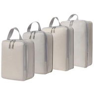 Detailed information about the product Set of 4 Expandable Compression Packing Cubes Lightweight Organizer for Travel Suitcase Carry on Essentials