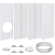 Detailed information about the product Set of 4 Mobile Air Conditioning Accessories 15cm Interface 43-140cm Wide 16cm Window Sealing Baffle Adjustable Seal Plate Set for Sliding Windows