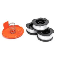 Detailed information about the product Set of 5 AF100 Weed Eater Spool 30ft 0.065 Inches Line for Black And Decker AF100 Trimmers Includes 3 Replacement Spools and 1 Trimmer Caps