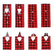 Detailed information about the product Set of 8 Christmas Snowman Refrigerator Handle Covers Kitchen Decor Appliance Covers for Holiday Season