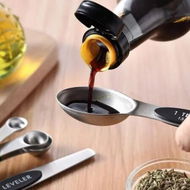 Detailed information about the product Set of 8 Stainless Steel Dual-Sided Magnetic Measuring Spoons - Designed to Fit Spice Jars