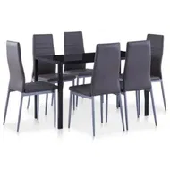 Detailed information about the product Seven Piece Dining Set Grey