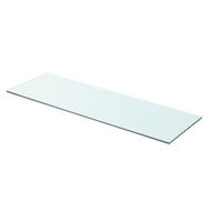 Detailed information about the product Shelf Panel Glass Clear 80x25 cm