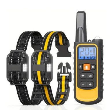 Shock Collar for Dogs 2 Pack, 3300FT Dog Training Collar with Remote for Small Medium Large Dogs 8 to 120lbs, with Beep, Vibration, Shock and Light Modes