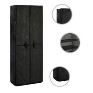 Detailed information about the product Shoe Cabinet Black 60x30x166 cm Fabric