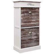 Detailed information about the product Shoe Cabinet Brown 50x28x98 Cm Paulownia Wood