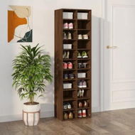 Detailed information about the product Shoe Cabinet Brown Oak 54x34x183 cm Engineered Wood