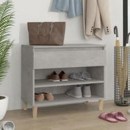 Detailed information about the product Shoe Cabinet Concrete Grey 70x36x60 cm Engineered Wood