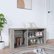 Detailed information about the product Shoe Cabinet Grey Sonoma 100x35x45 Cm Engineered Wood