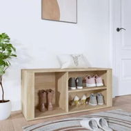 Detailed information about the product Shoe Cabinet Sonoma Oak 100x35x45 cm Engineered Wood