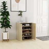 Detailed information about the product Shoe Cabinet Sonoma Oak 60x35x70 cm Engineered Wood