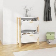 Detailed information about the product Shoe Cabinet White 57.5x33x80 Cm Engineered Wood.