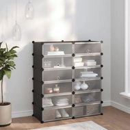 Detailed information about the product Shoe Rack Black 94.5x36.5x106 Cm PP